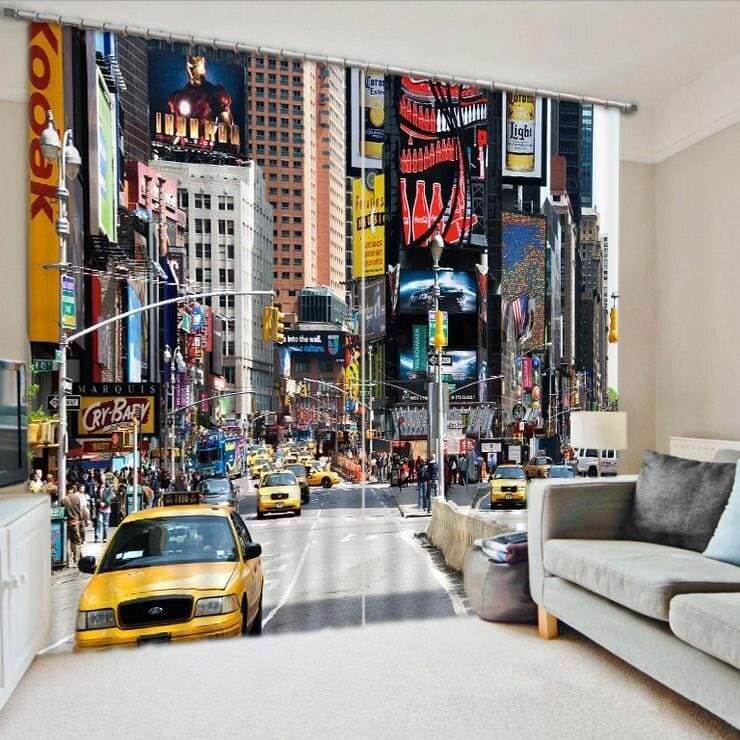 Vintage New York Taxi Vorhang