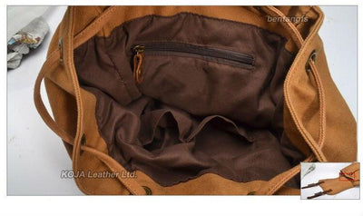 Vintage-Lederrucksack für Herren