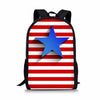 Vintage-Rucksack mit amerikanischer Flagge
