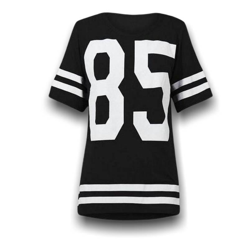 Gestreiftes Vintage-Baseball-T-Shirt für Damen