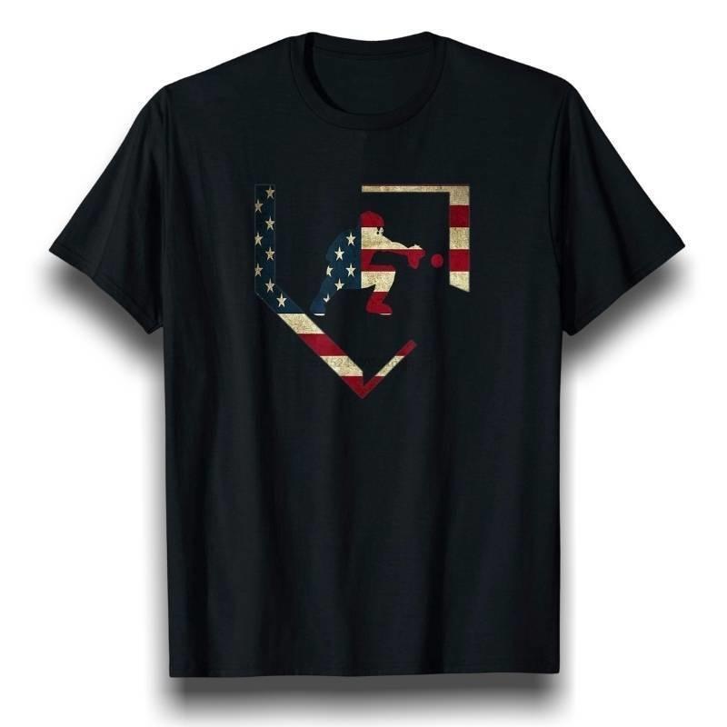 Vintage-Baseball-Kurzarm-T-Shirt für Herren