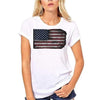 Vintage-T-Shirt mit amerikanischer Flagge
