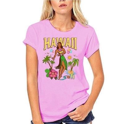 Vintage-Hawaii-T-Shirt für Mädchen