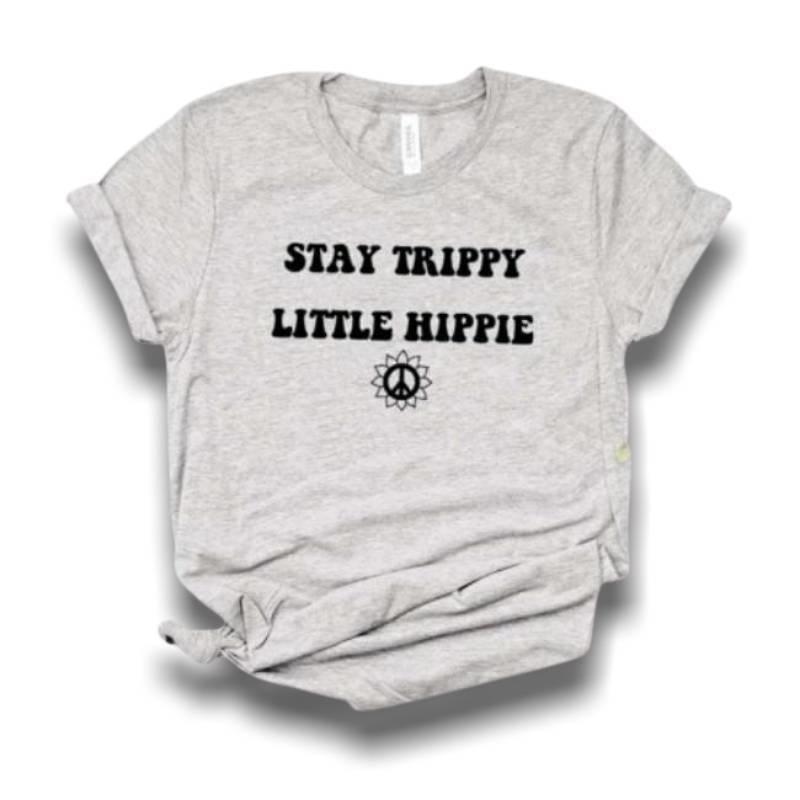 Vintage-Hippie-T-Shirt für Damen