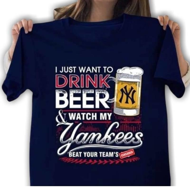Damen Vintage New York Yankees T-Shirt