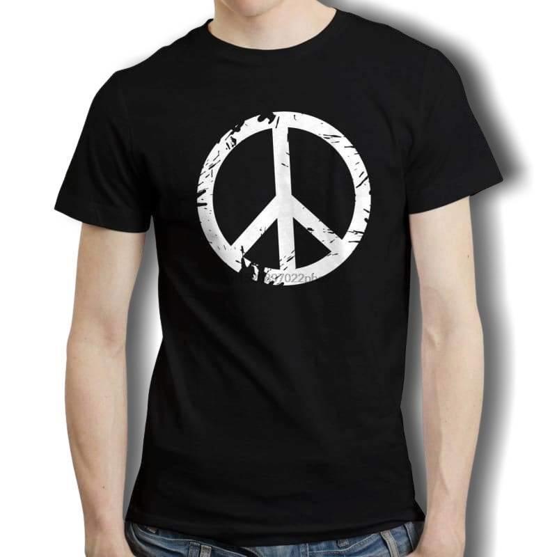 Herren Vintage Peace And Love T-Shirt