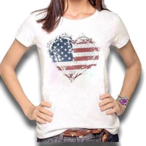 Damen Vintage USA T-Shirt
