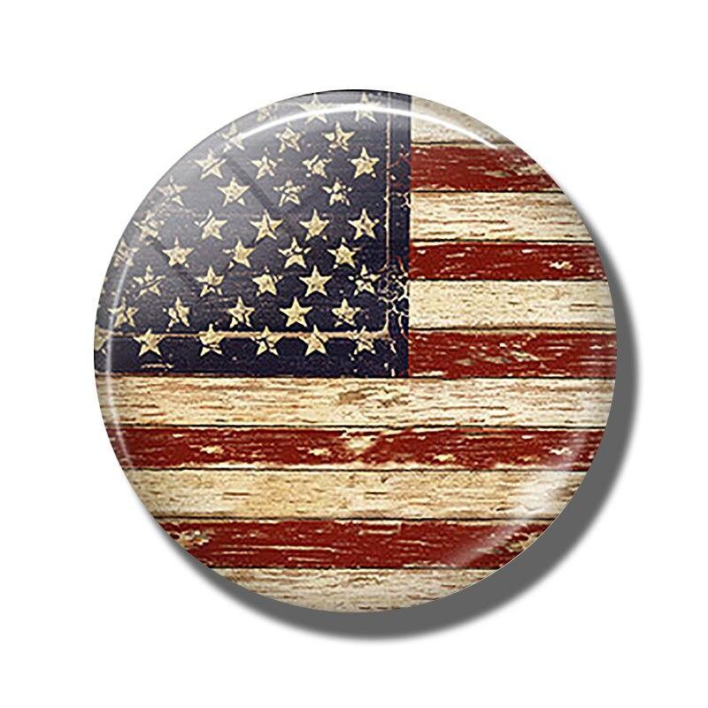 Magnetische amerikanische Kühlschrankaufkleber im Vintage-Stil