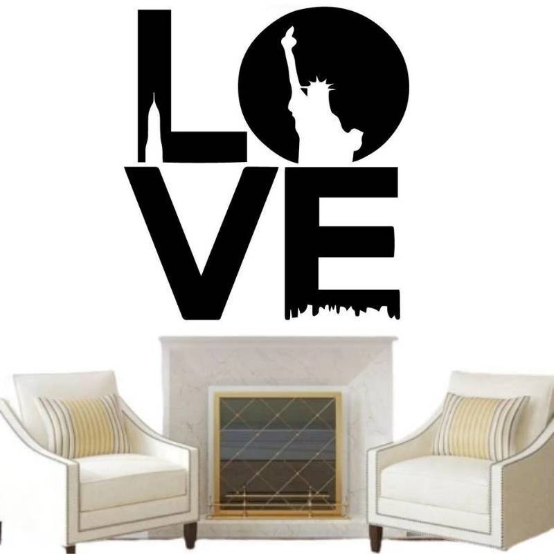 Vintage New York Buchstabenaufkleber