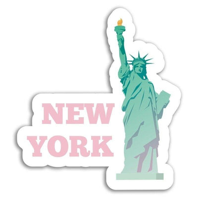 Vintage New York rosa Aufkleber