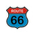 Vintage Route 66 Aufkleber