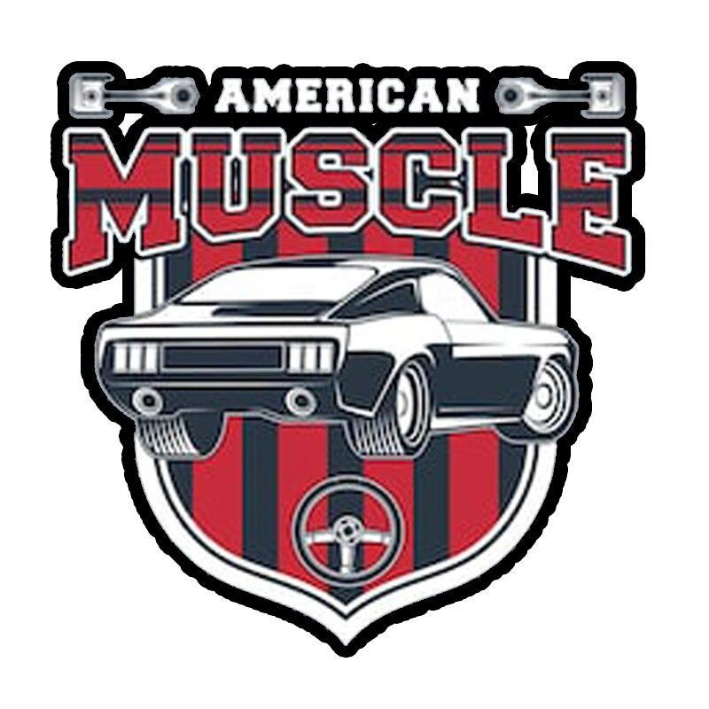 Vintage amerikanische Autoaufkleber