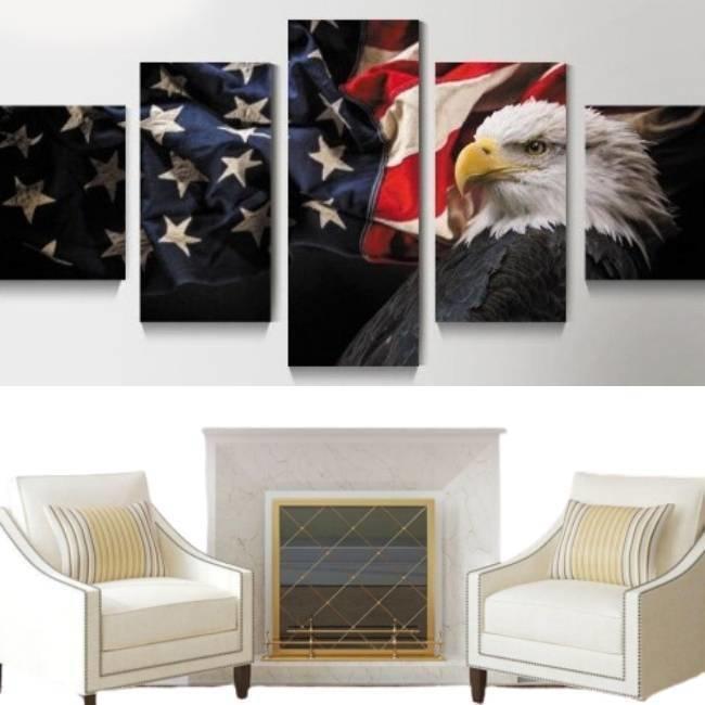 Amerikanische Vintage-Malerei