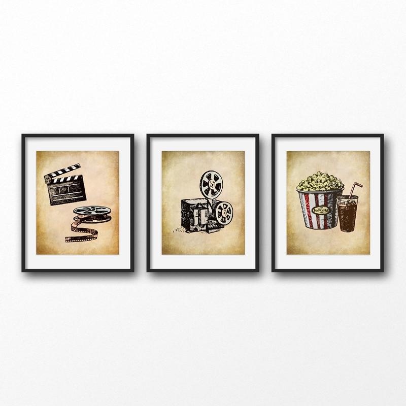 Vintage-Kinogemälde