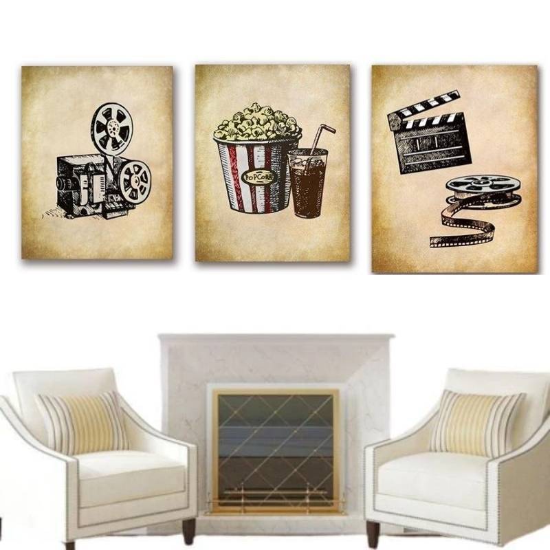 Vintage-Kinogemälde