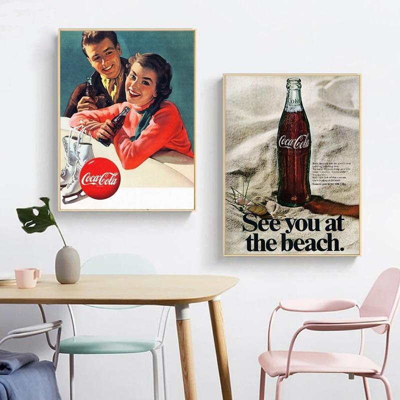 Vintage Coca-Cola-Gemälde