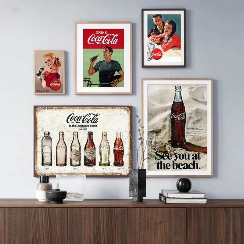 Vintage Coca-Cola-Gemälde