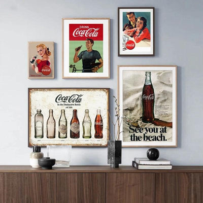 Vintage Coca-Cola-Gemälde