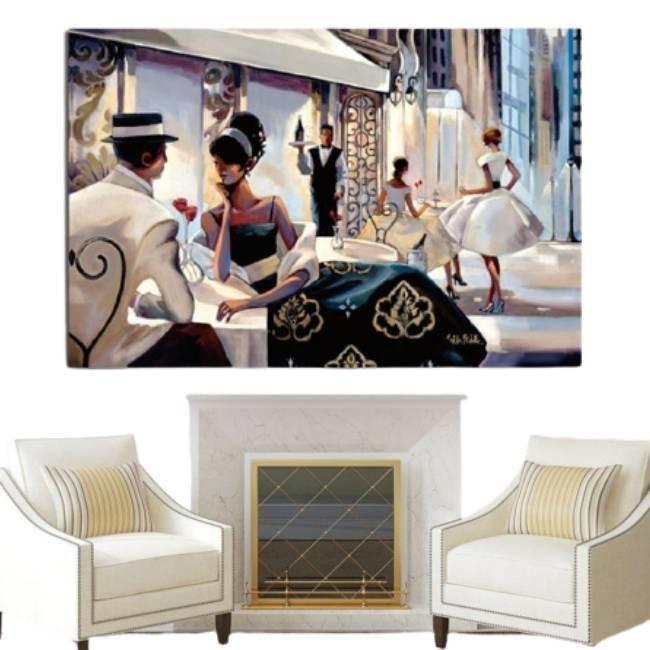 Vintage amerikanische Paarmalerei