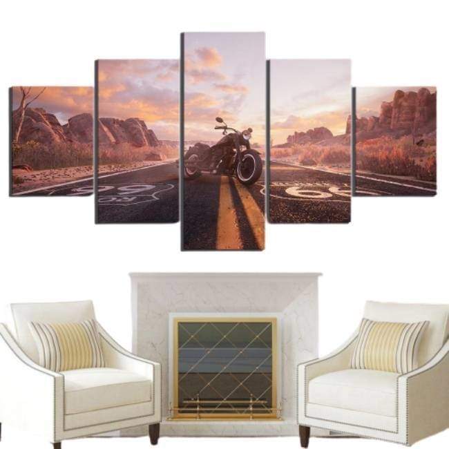 Vintage Route 66 Deko-Wandkunst