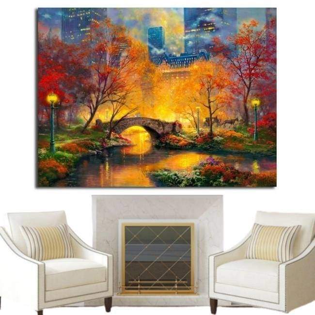 Vintage New Yorker Dekorationsgemälde