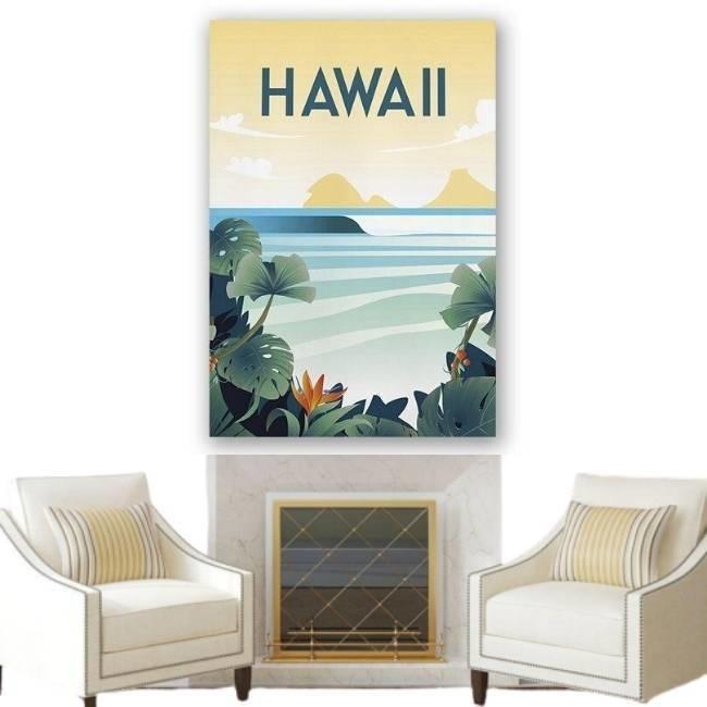 Vintage Hawaii-Gemälde