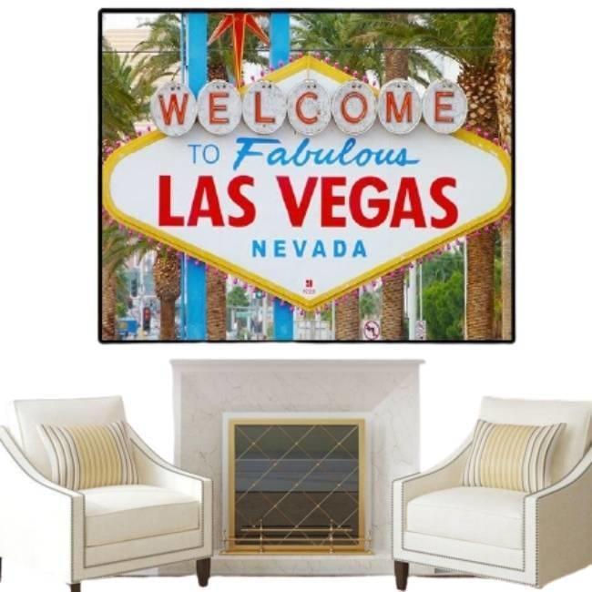 Vintage-Las-Vegas-Gemälde