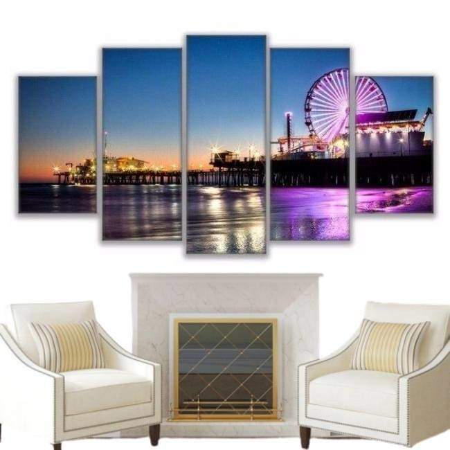 Vintage-Los-Angeles-Gemälde