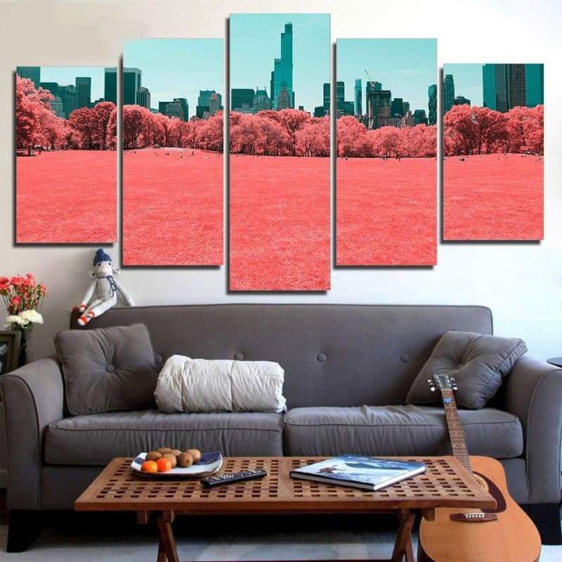 Vintage New Yorker Central Park-Gemälde