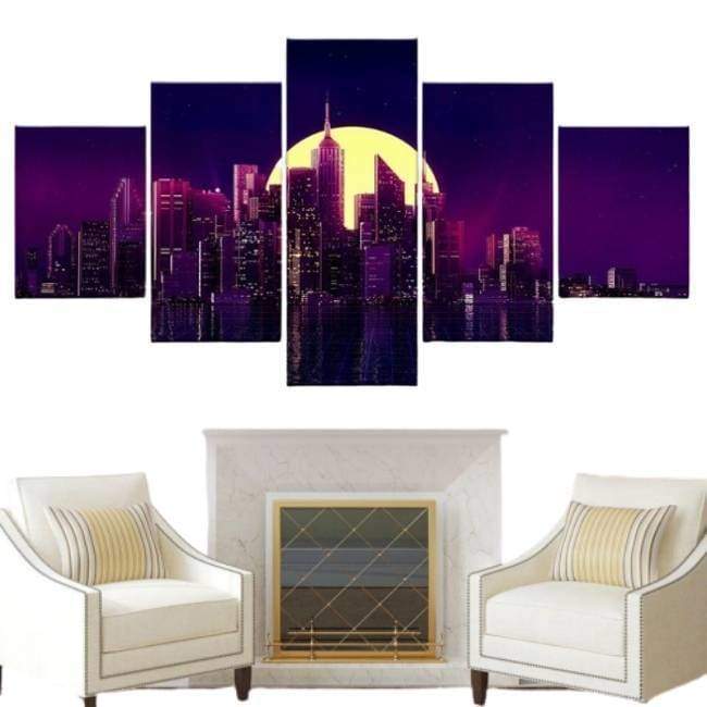 Vintage New York City Gemälde