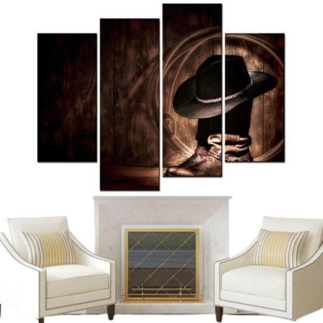 Amerikanisches West-Vintage-Gemälde