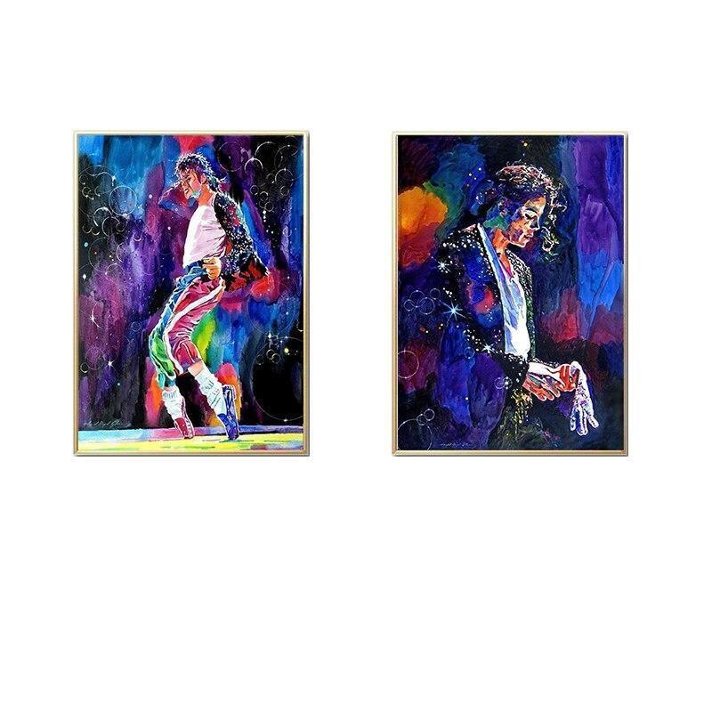 Vintage Gemälde Michael Jackson Gemälde