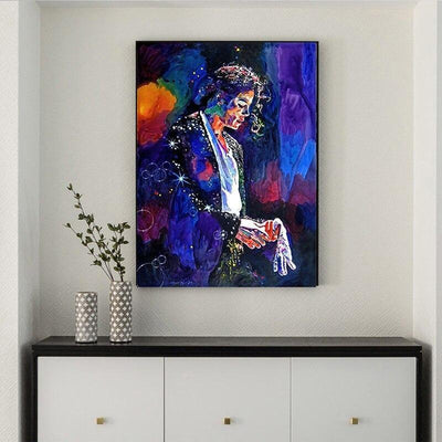 Vintage Gemälde Michael Jackson Gemälde