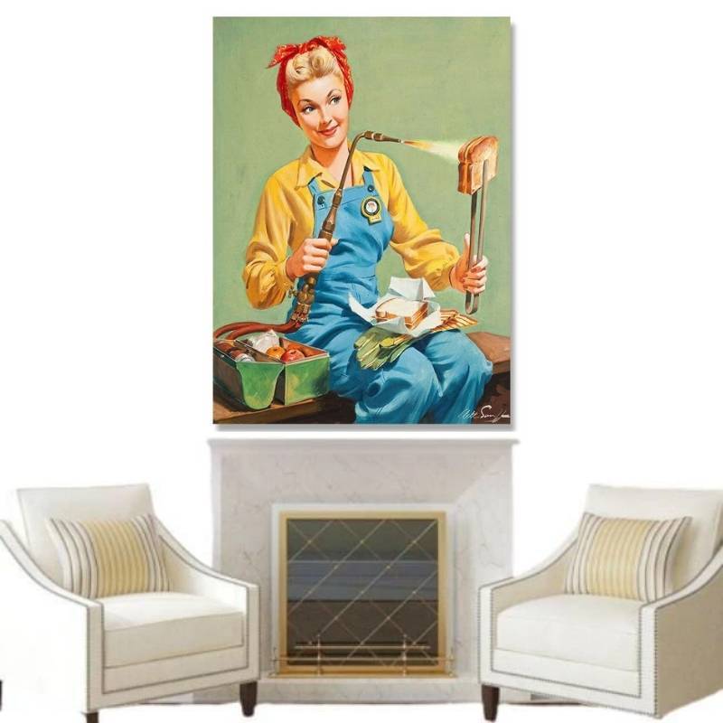 Vintage Retro Pin-Up-Tisch