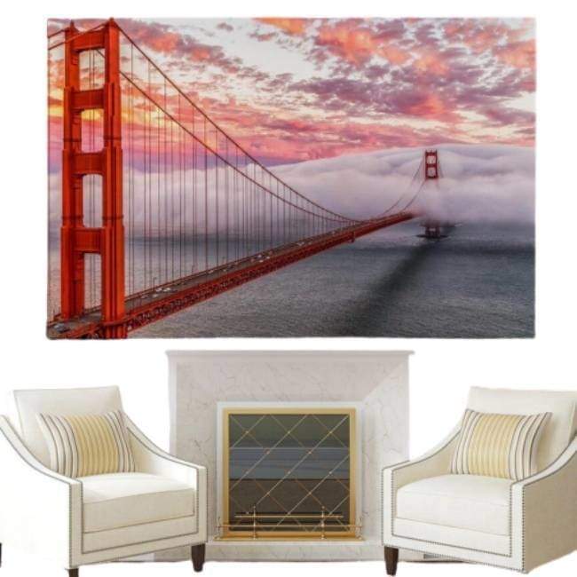Vintage San Francisco Bridge Gemälde