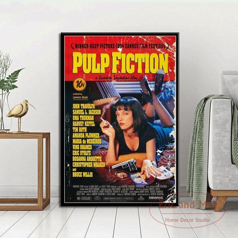 Pulp Fiction Vintage Gemälde