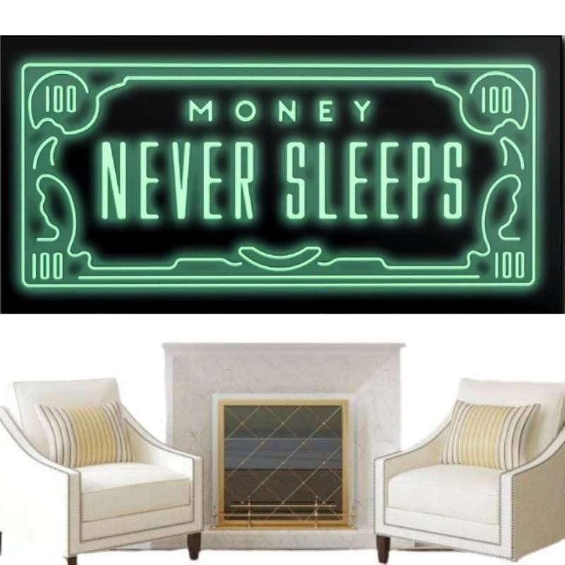 Vintage-Tisch mit Hintergrundbeleuchtung