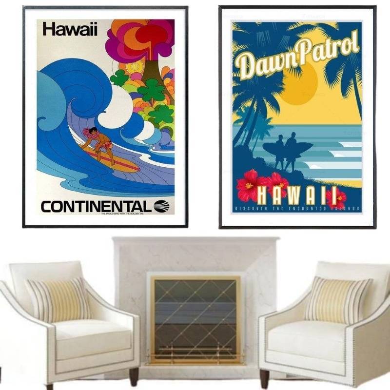 Vintage Surf-Malerei