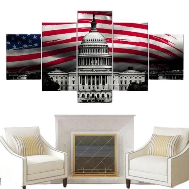 USA Vintage Gemälde