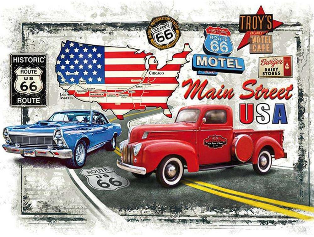 Amerikanische Vintage-Malerei