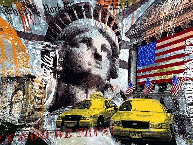 Amerikanische Vintage-Malerei