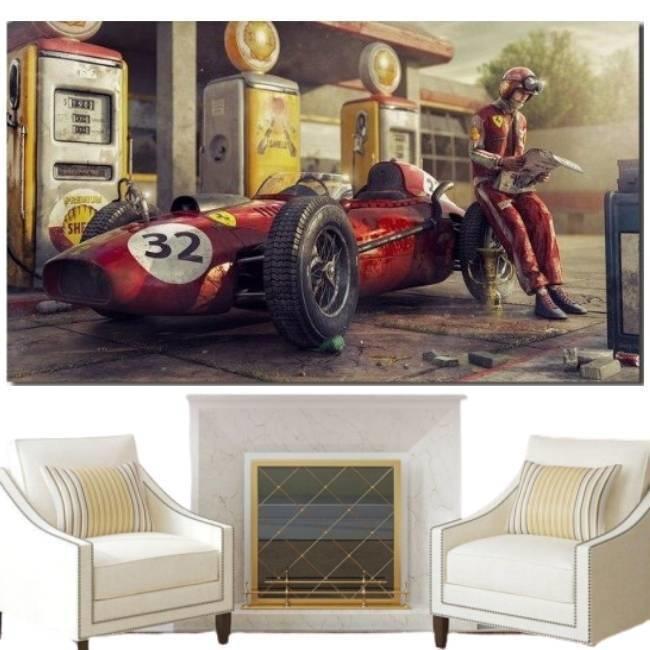 Amerikanische Vintage-Malerei