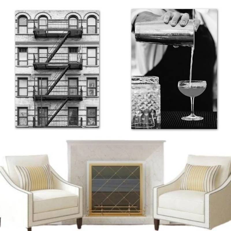 Vintage Schlafzimmergemälde