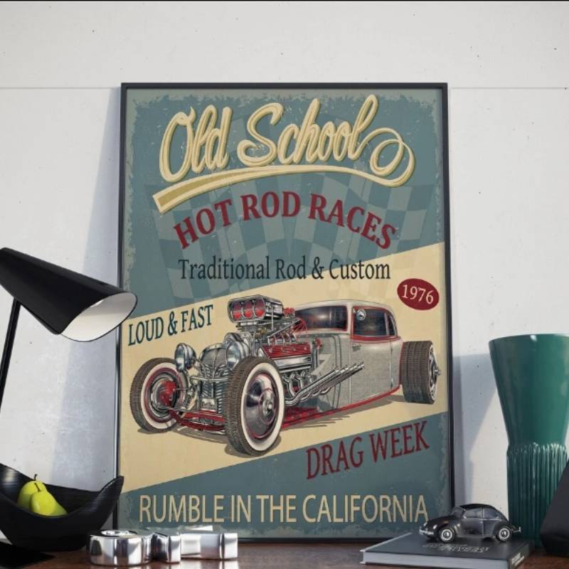 Vintage Industriegemälde