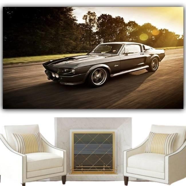 Amerikanisches Oldtimer-Gemälde