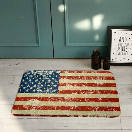 Vintage Teppich mit USA-Flagge