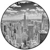 Runder Vintage-Teppich „New York“.