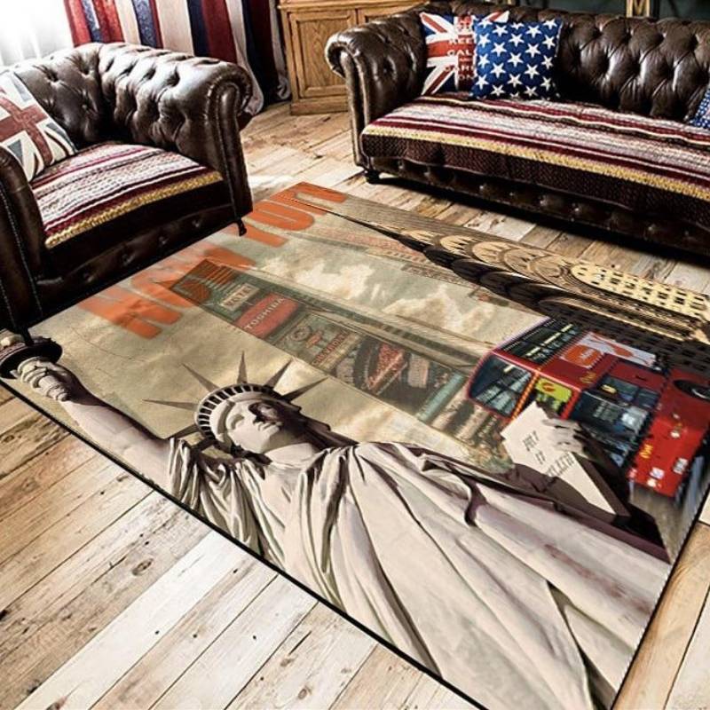 Vintage Wohnzimmerteppich New York