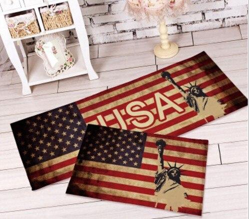 Vintage amerikanische Bodenmatte