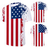 Vintage-T-Shirt mit amerikanischer Flagge für Herren